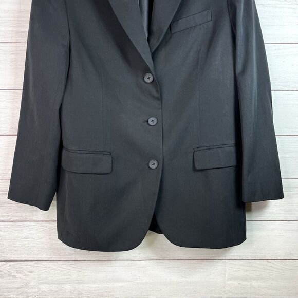 Everlane The Oversized Blazer in Buttersmooth, Black, 8, EUC - Picture 6 of 16